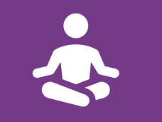 Icon of a person in a seated yoga pose