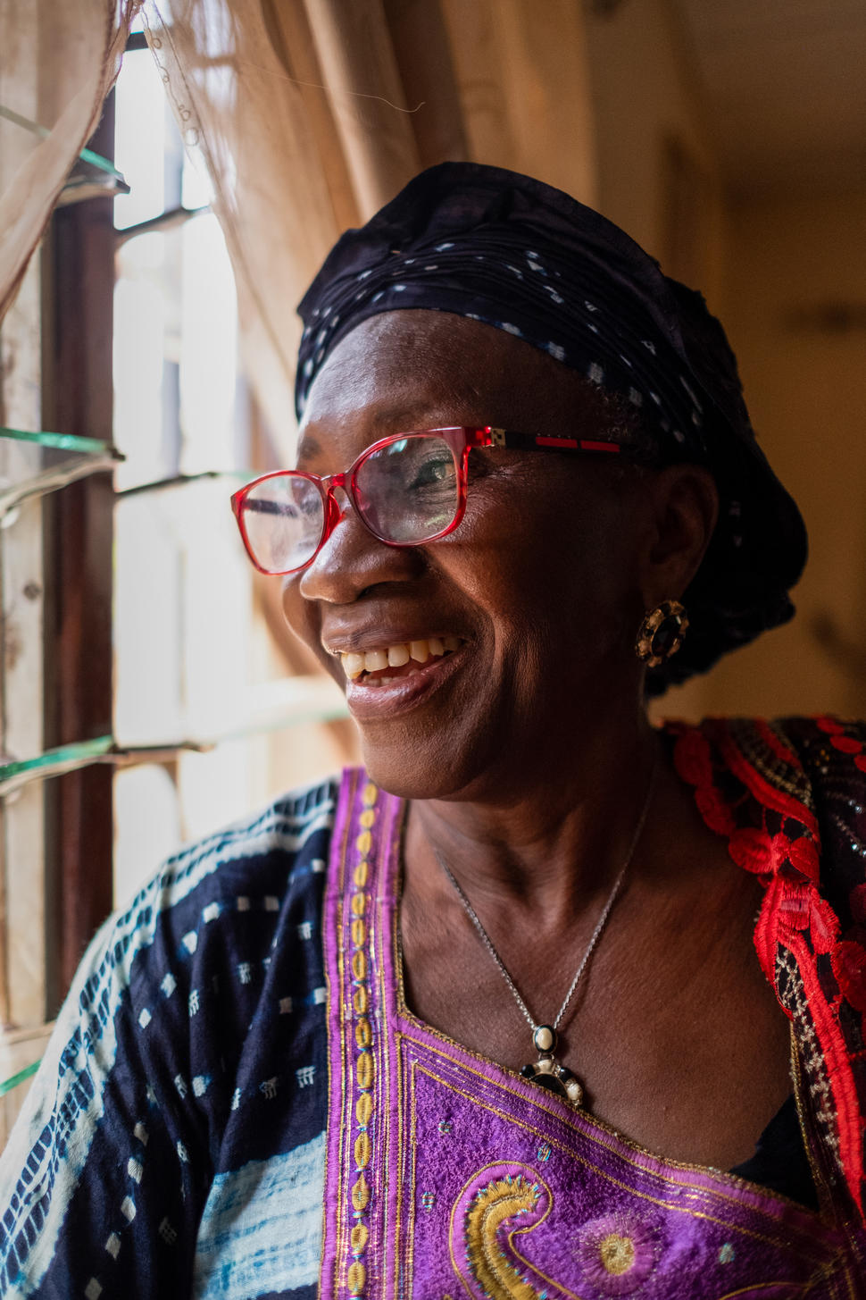 Kadiatou Diallo in Conakry, Guinea, on 10 February 2021. Diallo is a cervical cancer survivor who received treatment at the Francophone Regional Center for Training and Prevention of Gynaecological Cancer in Conakry. 