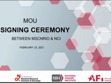 MOU Signing Ceremony between the U.S. NCI and Maria Sklodowska - Curie National Research Institute of Oncology (MSCNRIO), based in Warsaw, Poland