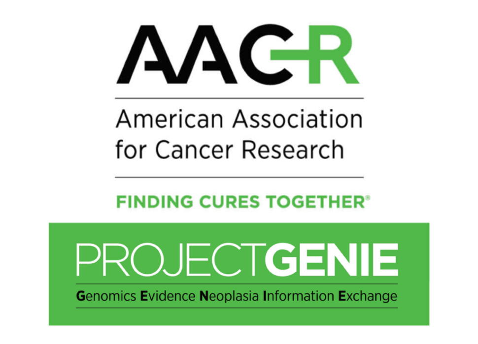 American Association for Cancer Research Project Genie logo