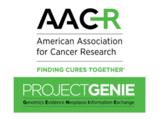 American Association for Cancer Research Project Genie logo