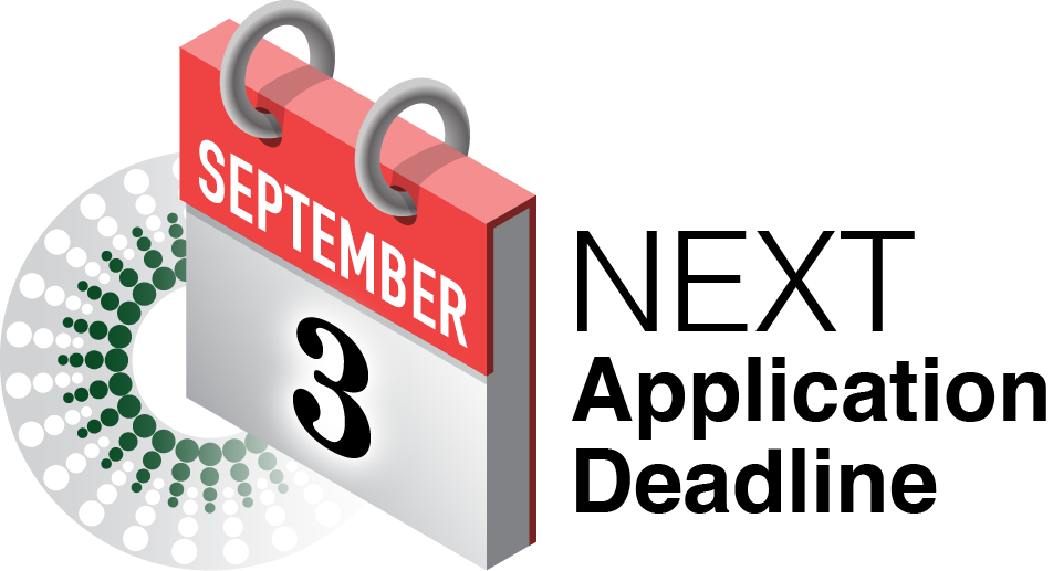 Calendar page showing the next application deadline for NCL's Assay Cascade is September 3.