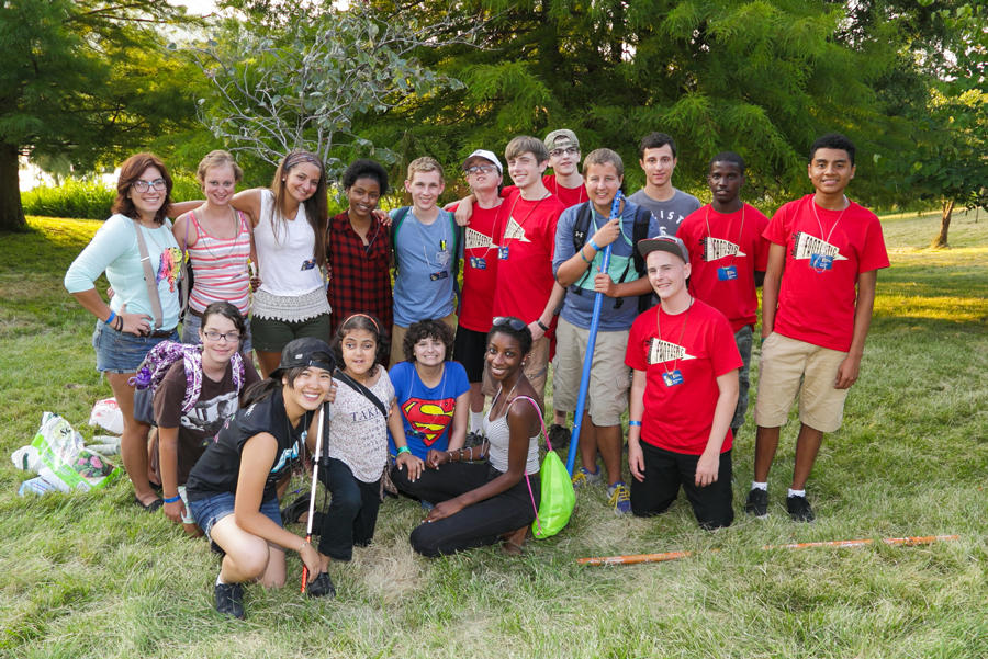 Group photo of teens participating in a MyPART event.