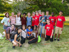 Group photo of teens participating in a MyPART event.