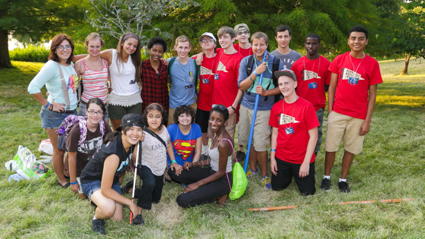 Group photo of teens participating in a MyPART event.