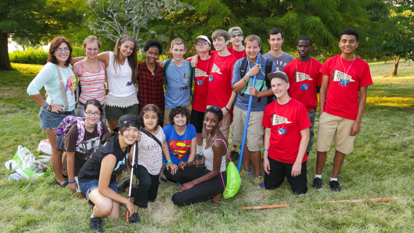 Una foto en grupo de adolescentes en un evento de MyPART. 