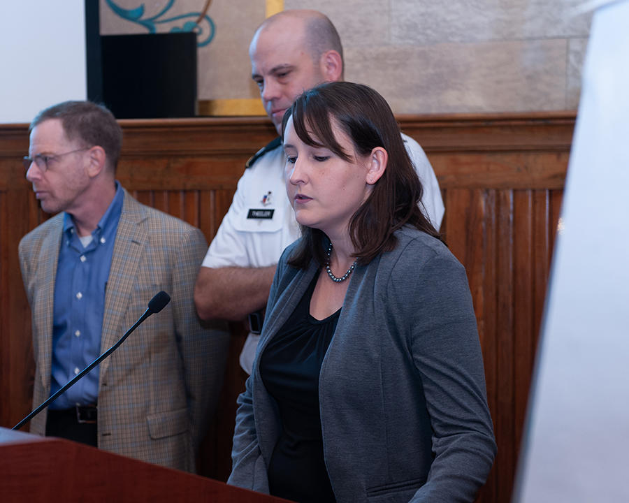 Dr. Mark Gilbert, Dr. Brett Theeler and Dr. Elizabeth Finch