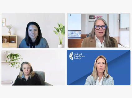 Screenshot of Webex thumbnails showing Michelle Mollica, Terri Armstrong, Emily Tonorezos, and Kim Wallgren