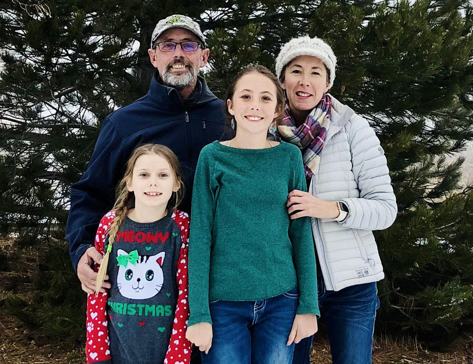 Andrea with her family