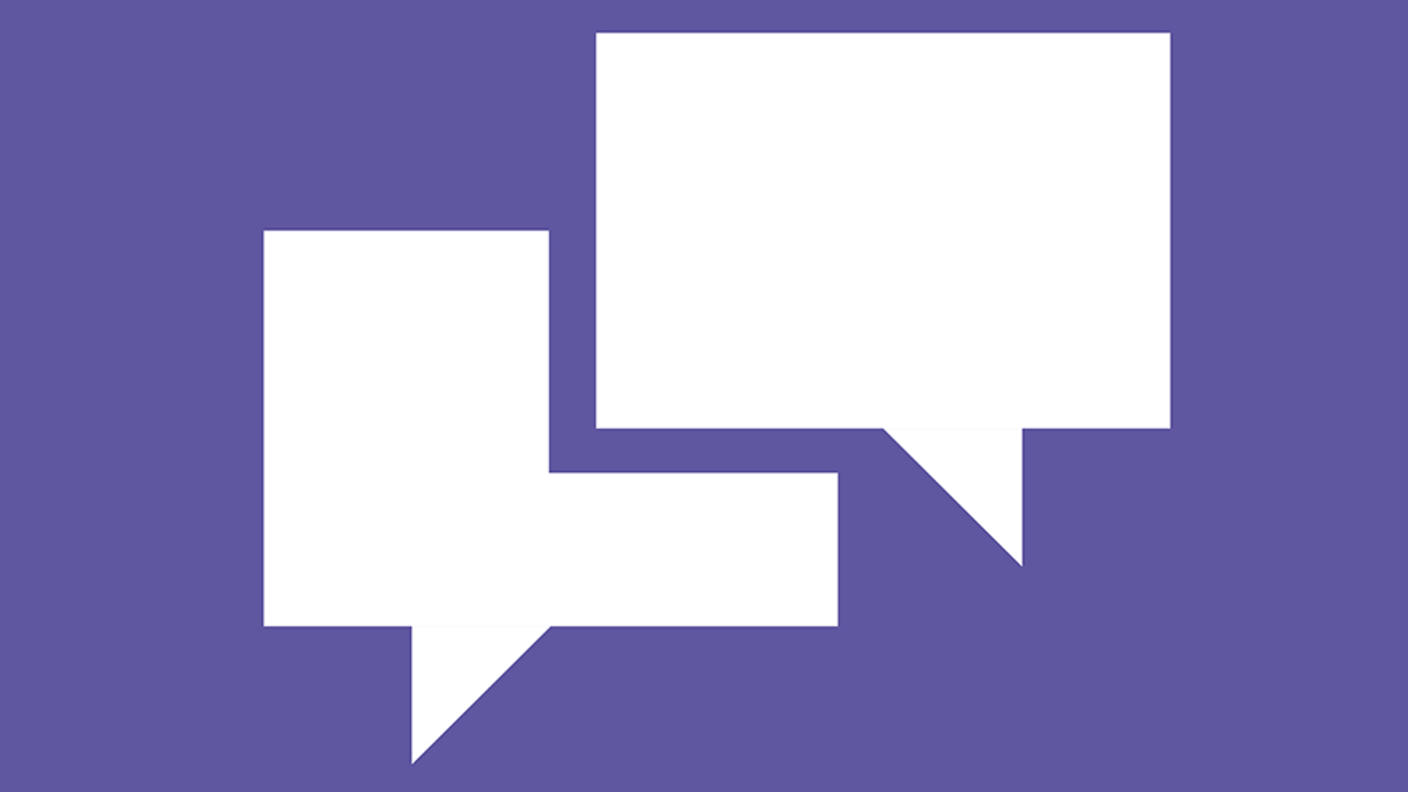 Icon of two talking bubbles