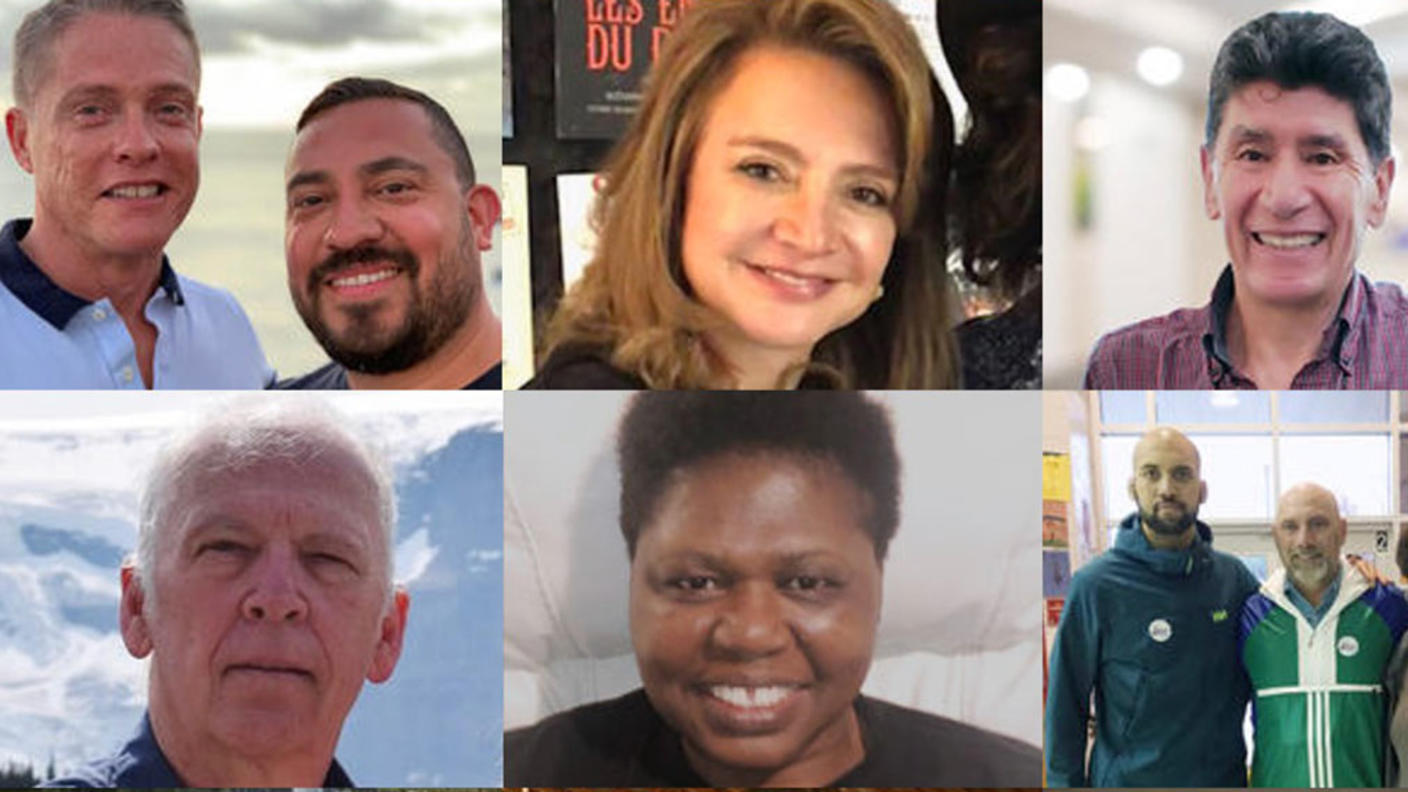 Grid of 9 pictures of brain and spine tumor survivors