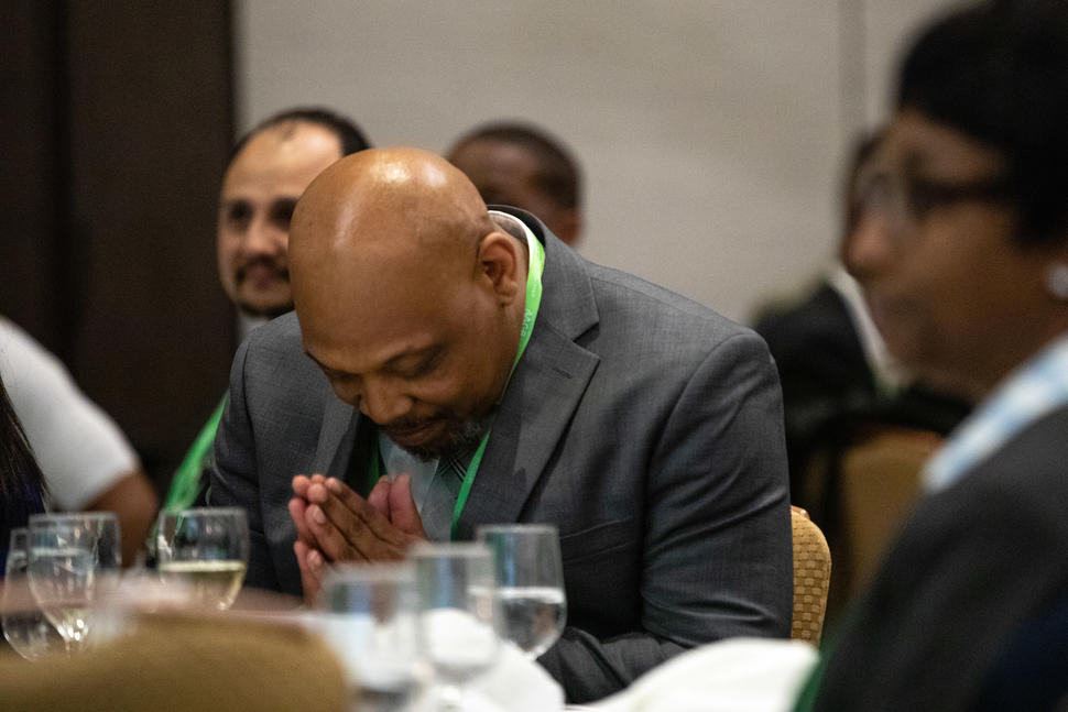 Dr. John Carpten being recognized for serving as the first African American Program Chair of the AACR Annual Meeting.