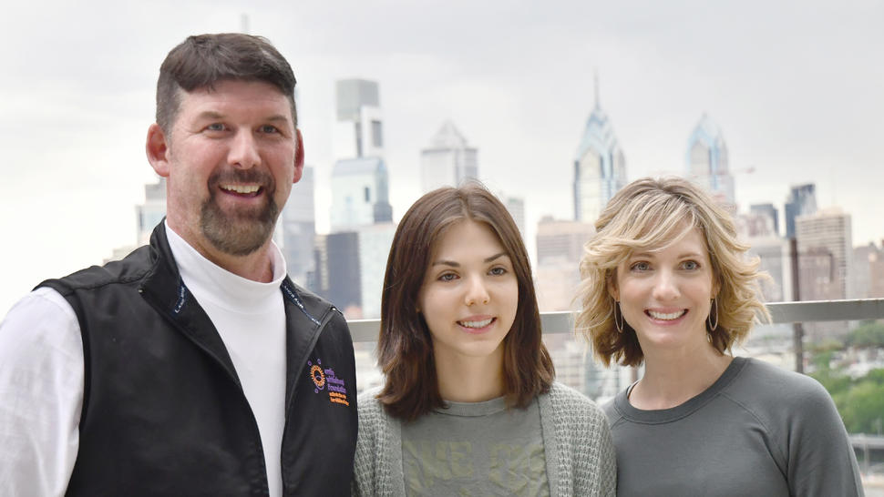 From left: Tom, Emily, and Kari Whitehead.