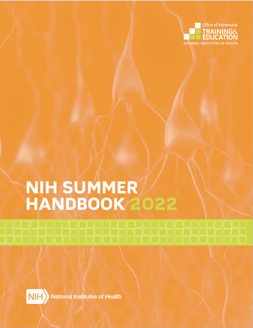 2022 NIH Summer Handbook Cover