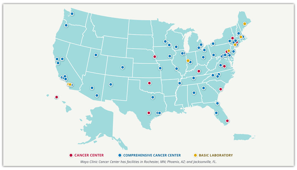 Cancer Centers Map