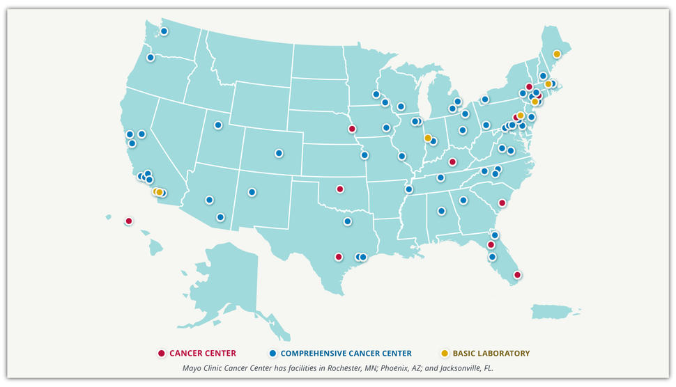 Cancer Centers Map