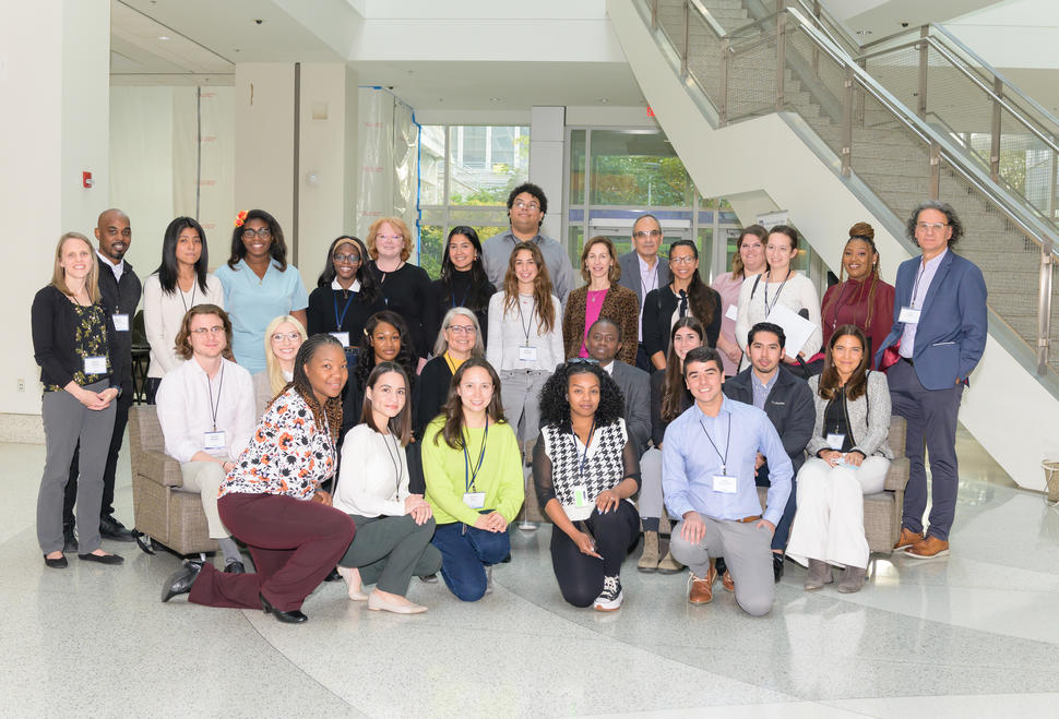 NCI leadership and iCURE scholars and team members gather for a photo following the 2022 iCURE Welcome Ceremony.