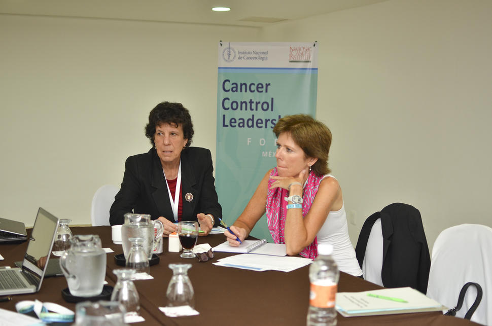 Cathy Muha at a cancer control leadership conference 