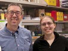 Rob Kortum, MD, PhD, and Erin Sheffels, PhD