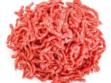 Una imagen de una porción de carne molida cruda