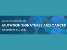 NCI Symposium on Mutation Signatures and Cancer, December 2-3, 2021 overlaying cancer cells