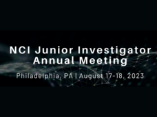 2023 NCI Junior Investigator Meeting banner with the image of a network