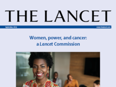 Cover the the Lancet Commission Report on Women, Power, and Cancer
