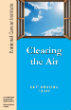 Cover of “Clearing the Air: Quit Smoking Today”. Additional text on the side reads “National Cancer Institute”. The cover image is a photo of an open window showing a sunny blue sky with fluffy white clouds.
