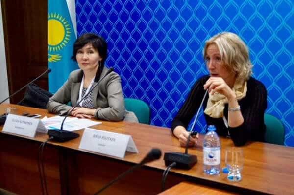 Photo of Drs. Elvira Satpaeva and Anna Plotkin.