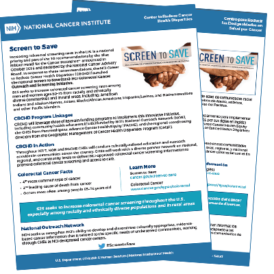 Two Screen to Save flyers, one superimposed on top of the others. The flyers are mostly composed of text, with the Screen to Save logo image in the top right. 