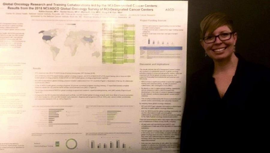 Kalina Duncan presents results from the 2018 NCI/ASCO Global Oncology Survey of NCI-Designated Cancer Centers.