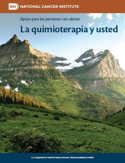 Cover of “Apoyo para las personas con cáncer - La quimioterapia y usted” PDF