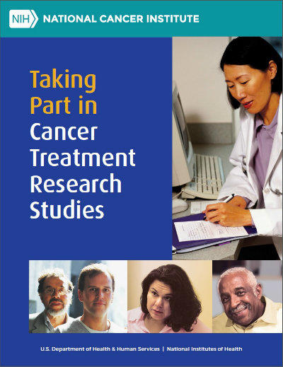 Taking Part in Cancer Treatment Research Studies cover