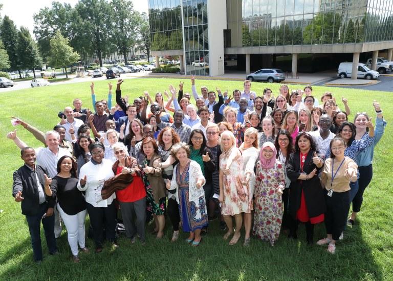 Group photo of summer interns.