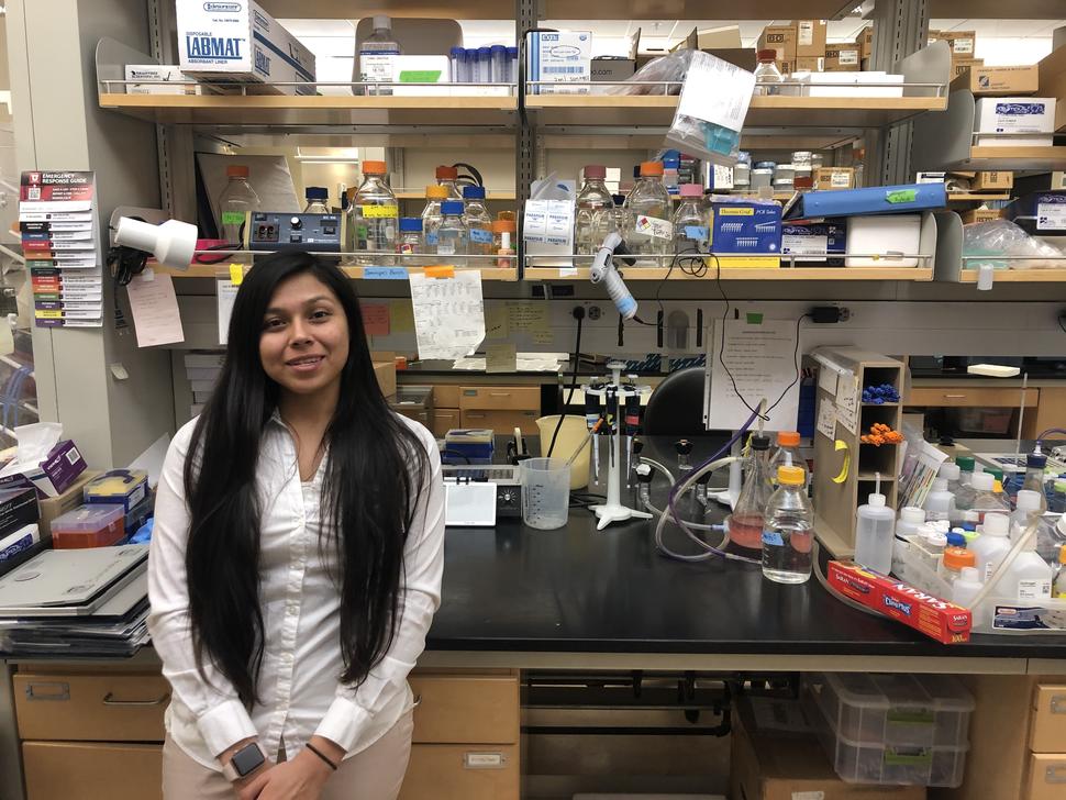 Dominique Pablito in the Bhaskara Lab