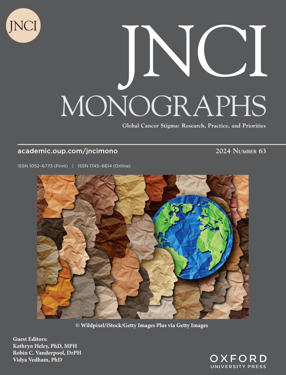 Issue cover for JNCI Monograph "Global Cancer Stigma: Research, Practice, and Priorities"