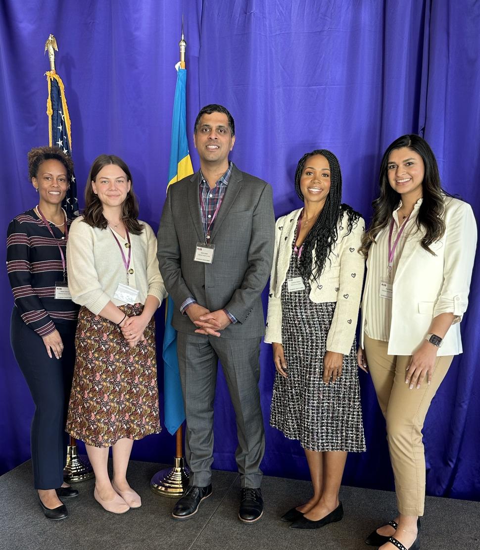 Dr. Davetrina Seles Gadson with CGH colleagues at the U.S. Sweden Cancer Summit in March 2024.