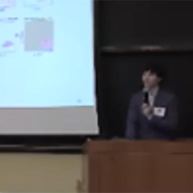 Photo of Florin Selaru giving a presentation at CCBIR 2024