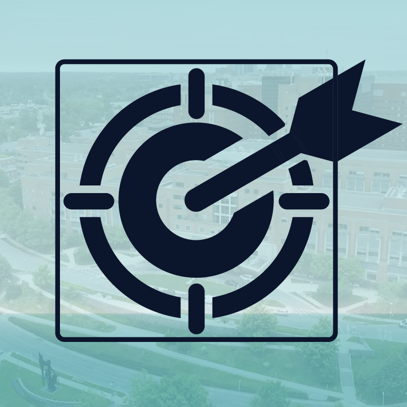 Target with an arrow hitting the bullseye, representing advancing functional precision medicine.