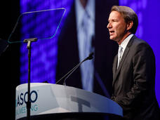 Dr. Mark Sharpless speaking at ASCO.