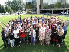Group photo of summer interns.