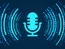 Icon of a microphone representing a podcast