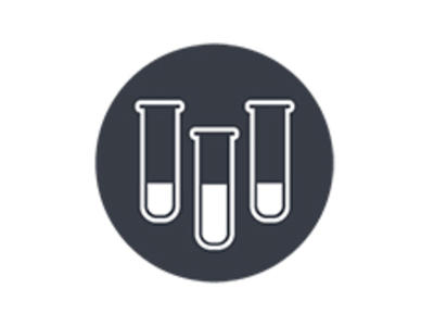 Three beakers icon