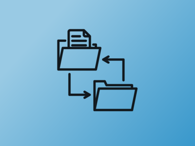 Icons of document, data sharing, icon