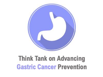 Think Tank on Advancing Gastric Cancer Prevention image with an icon of the gut