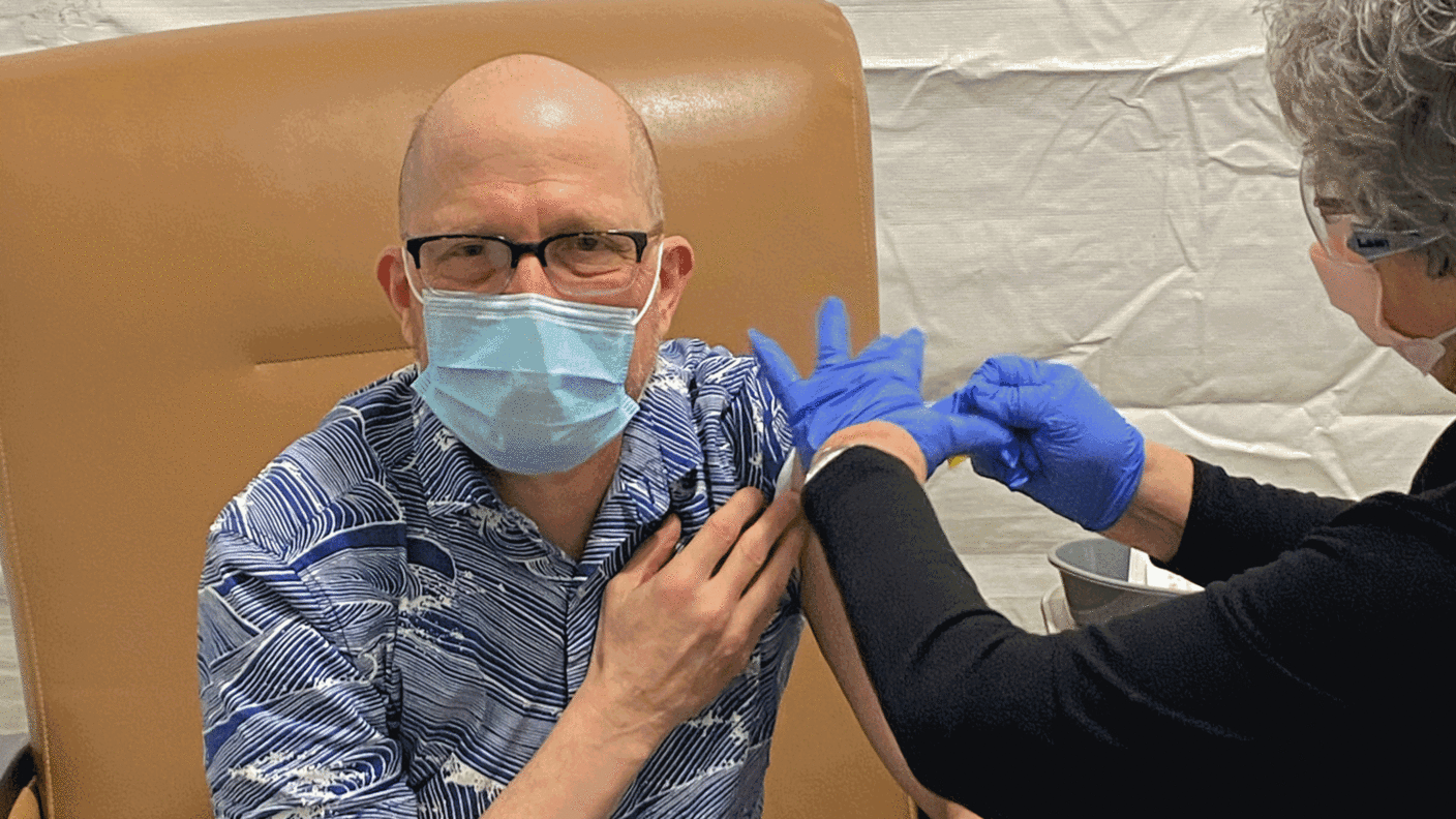 Steve Pergam Getting Vaccine