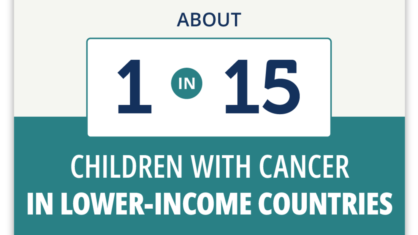 About 1 in 15 children with cancer in lower-income countries die from treatment-related complications