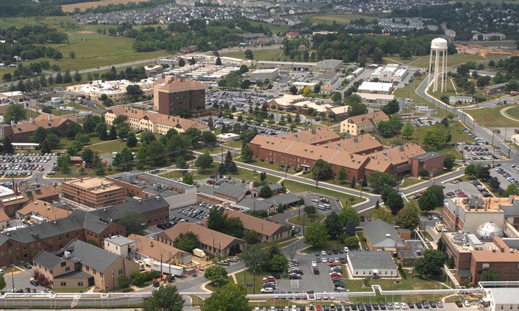 Aerial view of the Frederick campus
