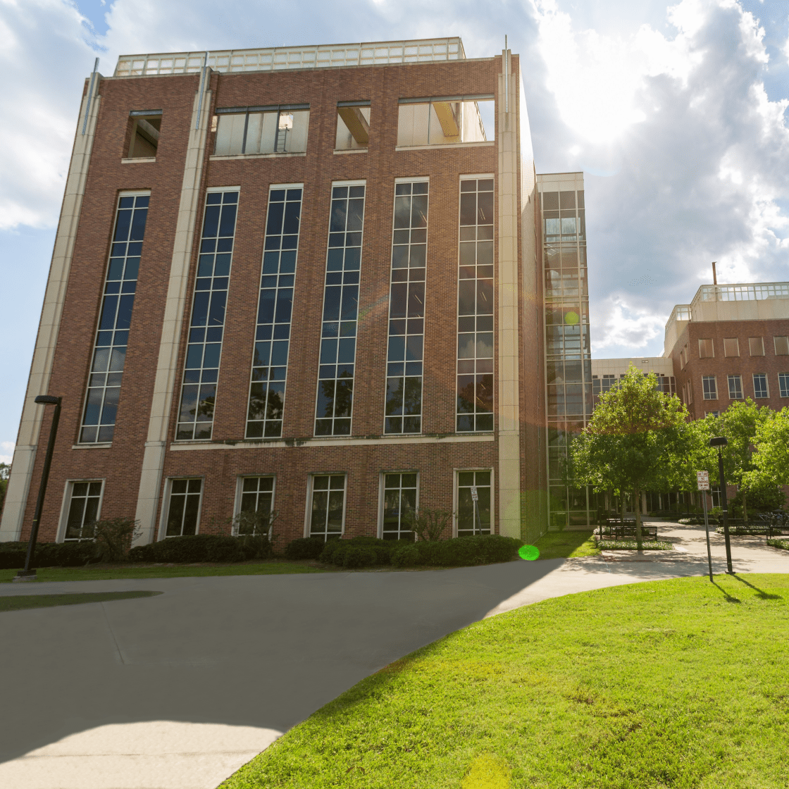 University of Florida Health Cancer Center building on a sunny day